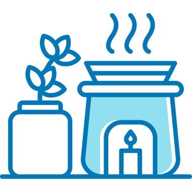 bitki ot bitki simgesi ana hatları biçiminde