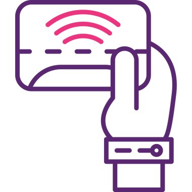 wifi simgesi, vektör illüstrasyonu basit tasarım