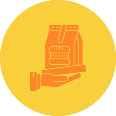 Gıda simgesinin vektör illüstrasyonu