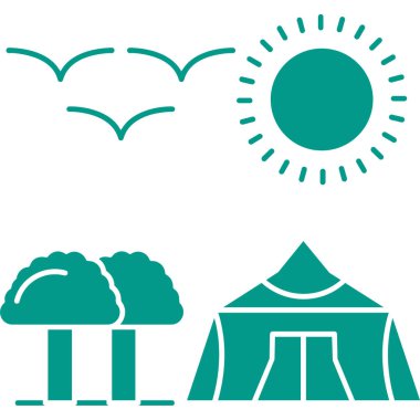 Bir çiftliğin vektör simgesi