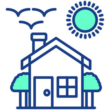 Güneş. Web simgesi basit illüstrasyon