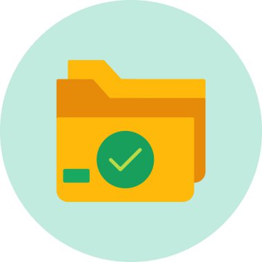 belge simgesi vektör illüstrasyonu