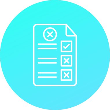 Kontrol listesi simgesi vektör illüstrasyonu