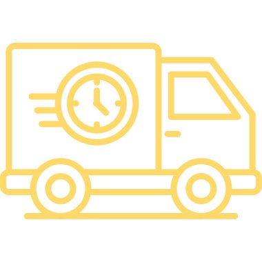 hızlı dağıtım servis vektör simgesi