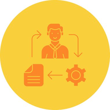 Bilgisayarın bir web simgesinin vektör illüstrasyonu