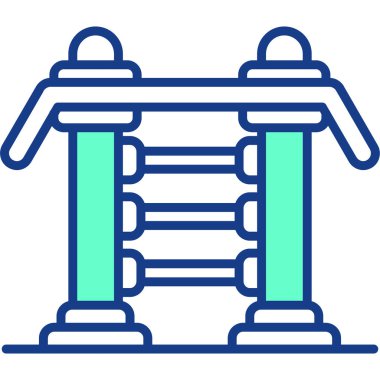 Köprü. Web simgesi basit illüstrasyon