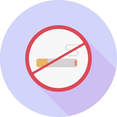 dumanı tüten düz vektör simgesi