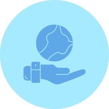 Tek bir simgenin vektör illüstrasyonu