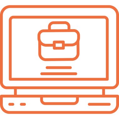 dizüstü bilgisayar simgesi. Web basit tasarımı