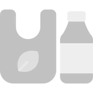 süt şişesi vektör simgesi