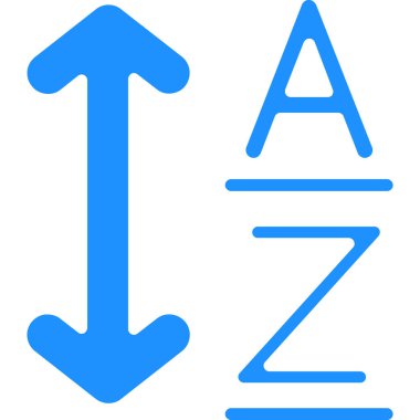 Bir harf simgesinin vektör illüstrasyonu