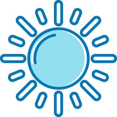 Güneş Simgesi Vektör illüstrasyonu