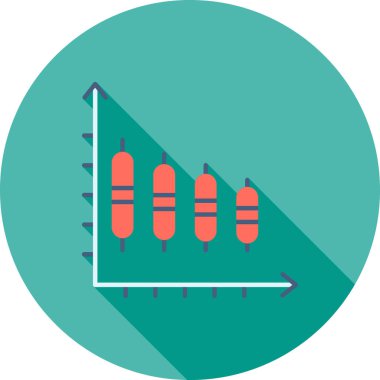 Japon şamdan ikonu, vektör illüstrasyonu basit tasarım