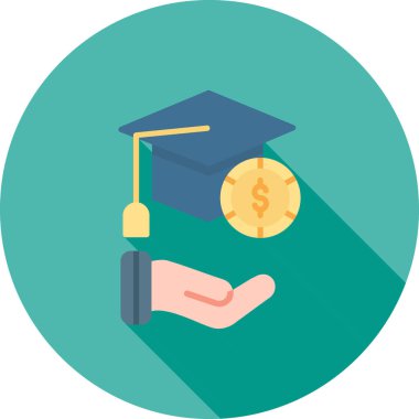 Mezuniyet & okulu için eğitim dairesi simgesi