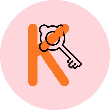 Anahtar. Web simgesi basit illüstrasyon