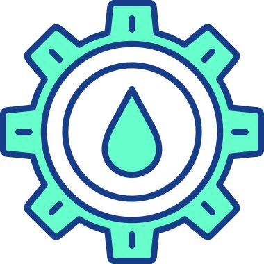 Su damlası. vektör illüstrasyonu