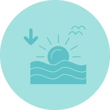 Bir çember simgesinin vektör illüstrasyonu