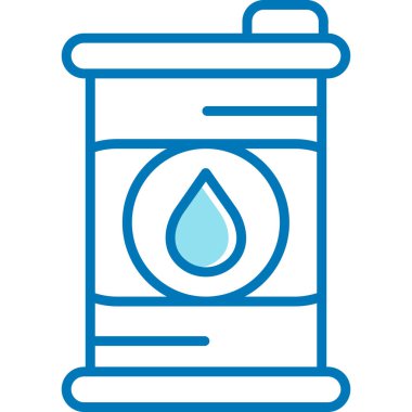 Yağlı su damlası simgesi, basit tasarım