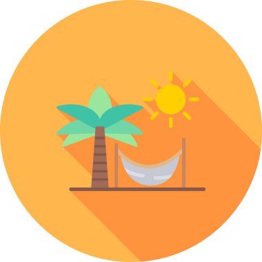 Hamak web simgesi, vektör çizim