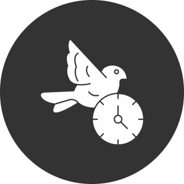 Düz dizaynlı kuş simgesi beyaz arkaplanda izole edildi. kuş sembolü çizimi.