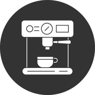 Kahve fincanı. Web simgesi basit illüstrasyon