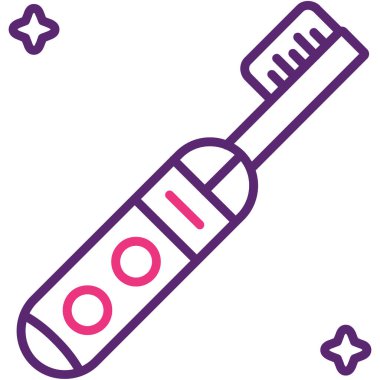 diş fırçası simgesi. vektör çizim