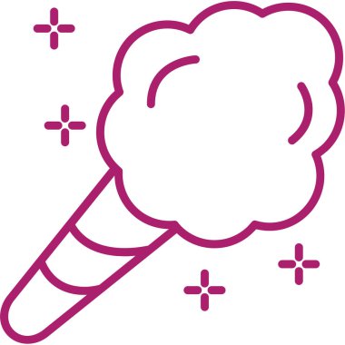 Çizgi film dondurma külahının vektör çizimi