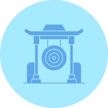 Benzersiz Çin fener hattı vektör simgesi