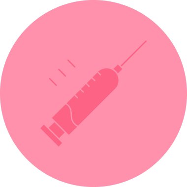 Modern b 'nin vektör illüstrasyonu şırınga ikonundan yoksun