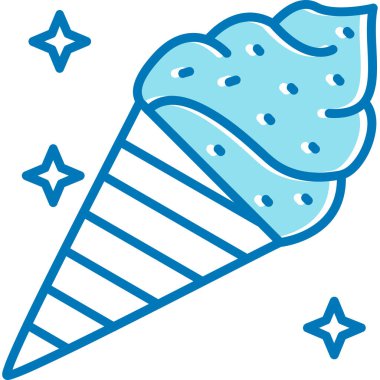 dondurma simgesi, vektör illüstrasyonu basit tasarım