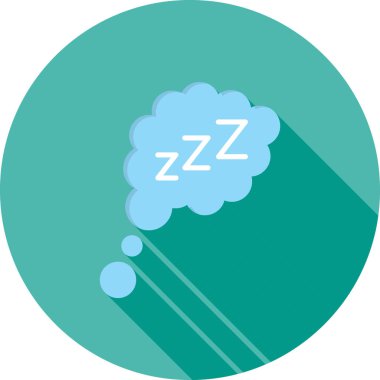 Uyuyan simge vektör illüstrasyonu