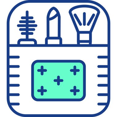 Bir robot simgesinin vektör illüstrasyonu