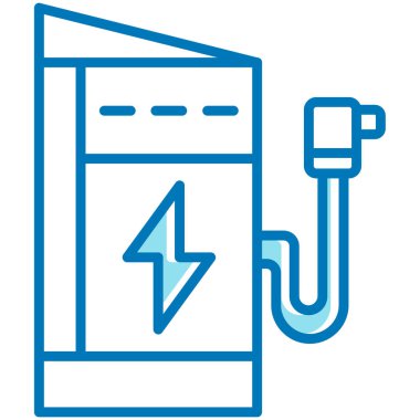 pil enerji ikonu - ana hat biçiminde