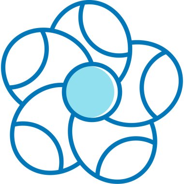 Çiçek. Web simgesi basit illüstrasyon