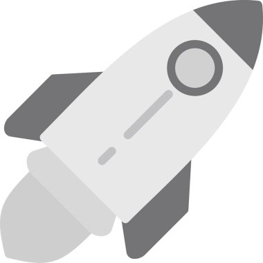 roket ikonu vektör illüstrasyonu