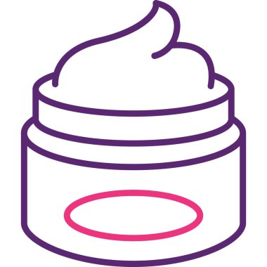 Krema. Web simgesi basit illüstrasyon