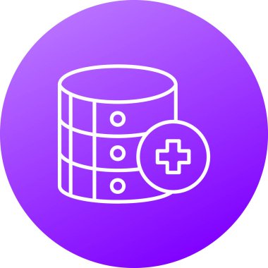 Veritabanı Simgesi Vektör illüstrasyonu