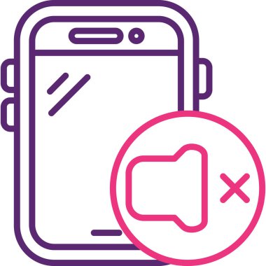 Akıllı telefon simgesinin vektör illüstrasyonu