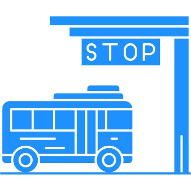 bus simgesi vektör illüstrasyonu