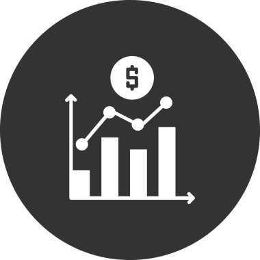 iş grafiği simgesi, vektör illüstrasyonu