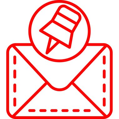 e-posta simgesi ana hat biçiminde