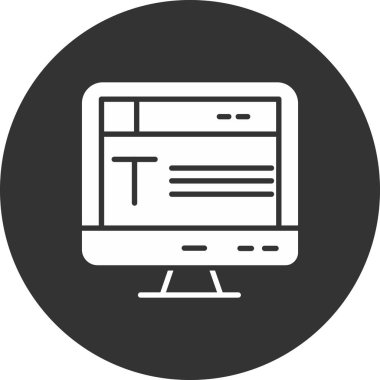 Beyaz arka plan üzerinde izole tarayıcı simgesi