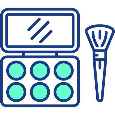 Boya fırçaları. Web simgesi basit tasarım