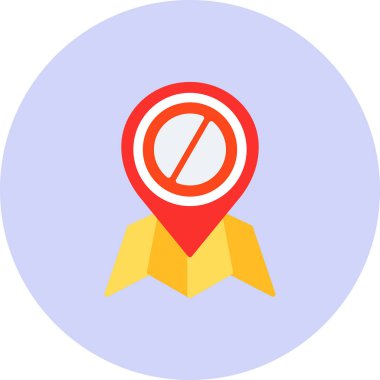 Yer düz vektör simgesi