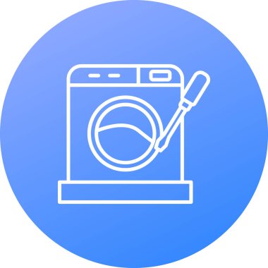 Mutfak makinesi simgesi, vektör illüstrasyonu