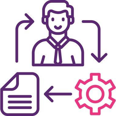 yönetici adam simgesi, özet biçimi