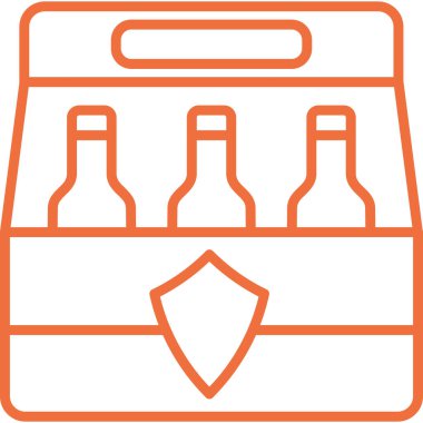 Şişe simgesi, anahat stili