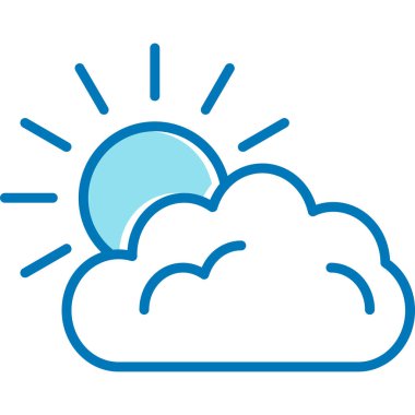 bulut hava illüstrasyon sembol simge vektör