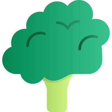 Taze brokoli, illüstrasyon, beyaz arkaplanda vektör.