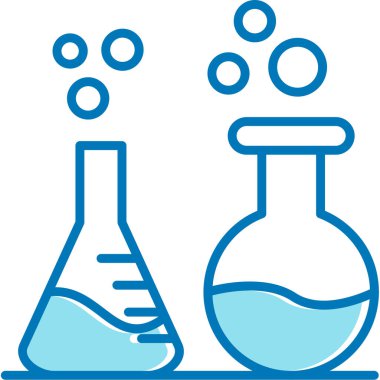 Kimya laboratuarı bilim simgesi